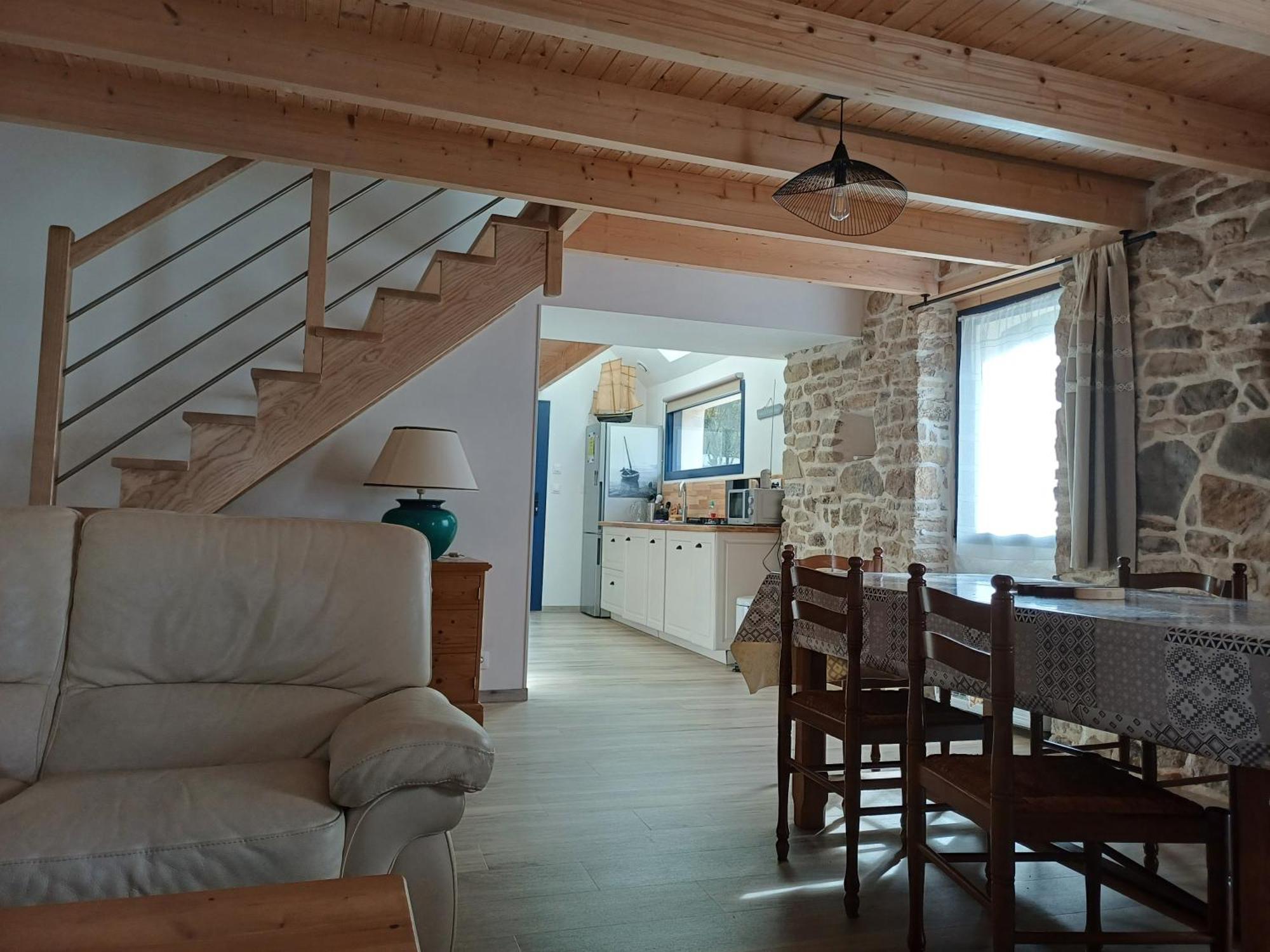 Charmante Petite Maison Rostiviec Bord De Mer Loperhet Luaran gambar